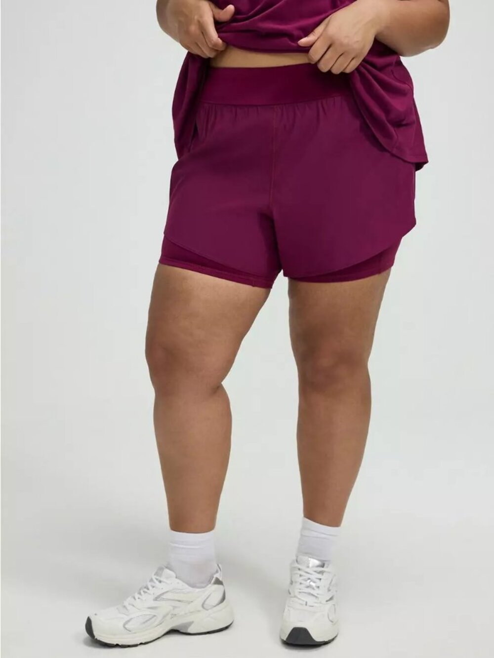 Torrid 4-Way Stretch 2Fer Active Short